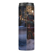 Bloodhound Kerstmis Feestelijk Seizoen Thermosbeker (Achterkant)