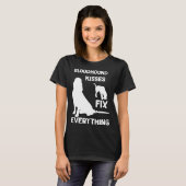 Bloodhound kisses fix everything Bloodhound mom T-shirt (Voorkant volledig)