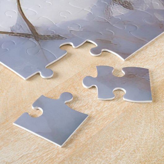 Bloodhound Laat het sneeuwen Kerstmis Legpuzzel (Zijkant)