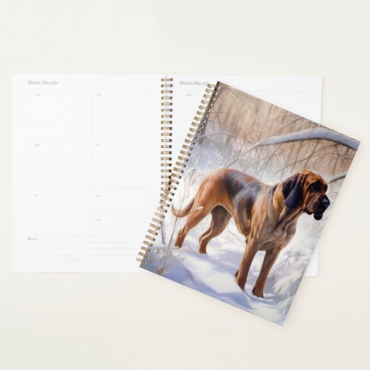 Bloodhound Laat het Sneeuwen Kerstmis Planner (Display)