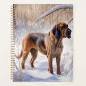 Bloodhound Laat het Sneeuwen Kerstmis Planner (Voorkant)