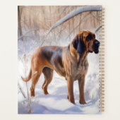 Bloodhound Laat het Sneeuwen Kerstmis Planner (Achterkant)