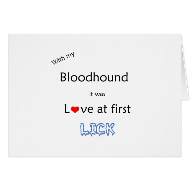 Bloodhound Lick Design (Voorkant Horizontaal)