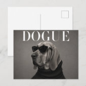 Bloodhound Luxe Honden Couture Briefkaart (Voorkant / Achterkant)
