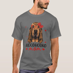 Bloodhound Mama Dog Bandana Hondenliefhebber Gifts T-shirt
