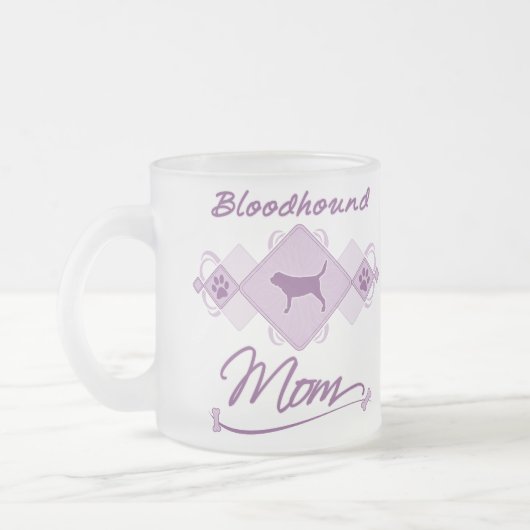 Bloodhound mama matglas koffiemok (Links)