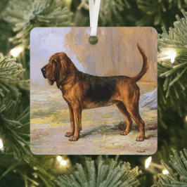 Bloodhound Metalen Ornament
