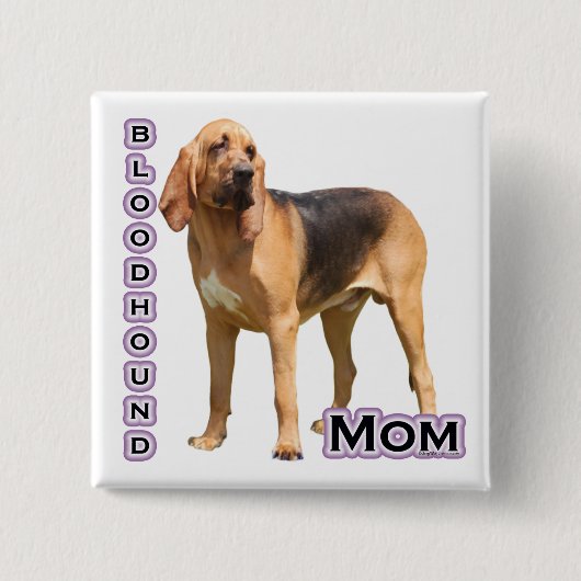 Bloodhound Moeder 4 - Button (Voorkant)