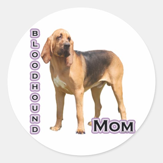 Bloodhound Moeder 4 - Sticker (Voorkant)