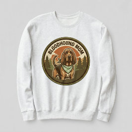 Bloodhound Moeder Crewneck Hound Dog Moeder Cadeau Trui