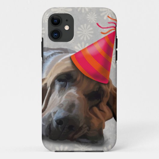 Bloodhound Na het Feest Case-Mate iPhone Case (Achterkant)