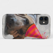 Bloodhound Na het Feest Case-Mate iPhone Case (Achterkant (horizontaal))