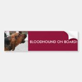 Bloodhound on board Bumpersticker (Voorkant)