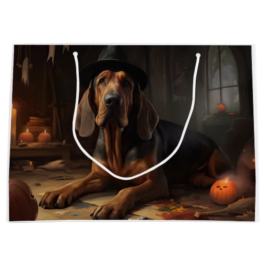 Bloodhound pompoenen Halloween eng Groot Cadeauzakje (Voorkant)