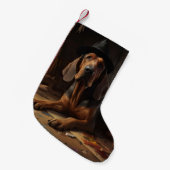 Bloodhound pompoenen Halloween eng Kleine Kerstsok (Voorkant (Hangend))