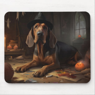 Bloodhound pompoenen Halloween eng Muismat