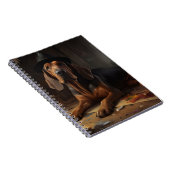 Bloodhound pompoenen Halloween eng Notitieboek (Rechterzijde)