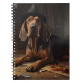 Bloodhound pompoenen Halloween eng Notitieboek (Voorkant)