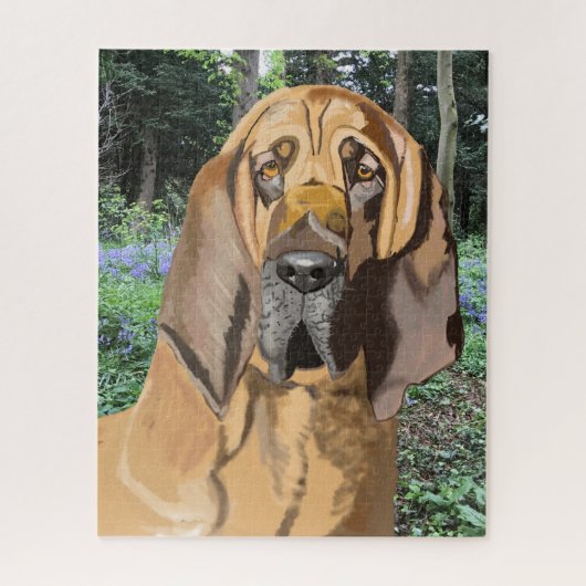 Bloodhound Portrait Legpuzzel (Verticaal)