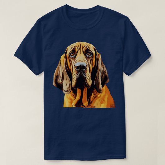 Bloodhound Portrait T-shirt (Design voorkant)