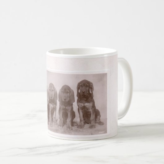 Bloodhound Puppied Koffiemok (Voorkant rechts)