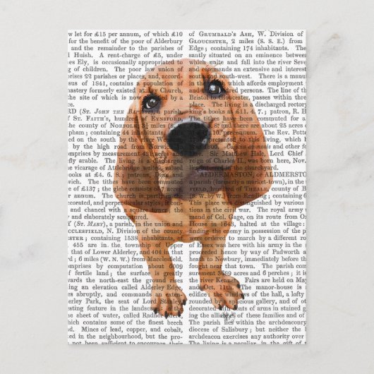 Bloodhound Puppy Briefkaart (Voorkant)