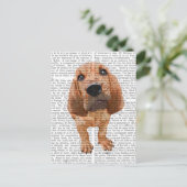 Bloodhound Puppy Briefkaart (Staand voorkant)