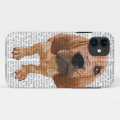 Bloodhound Puppy Case-Mate iPhone Case (Achterkant (horizontaal))