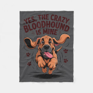 Bloodhound Ras Schattig Huisdier Hond Liefhebber C Fleece Deken