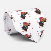 Bloodhound Santa Paws Stropdas (Opgerold)