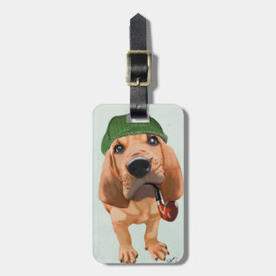 Bloodhound Sherlock Holmes Bagagelabel
