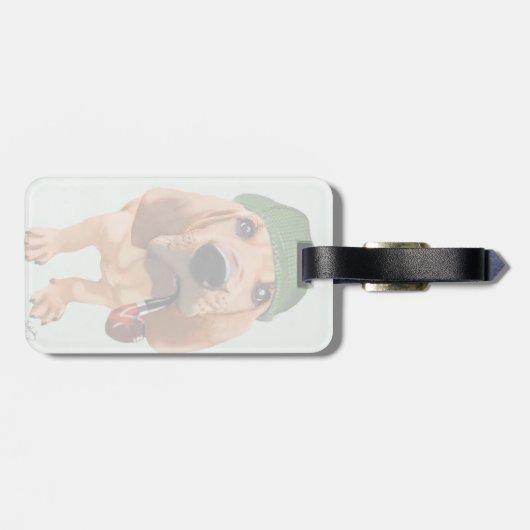 Bloodhound Sherlock Holmes Bagagelabel (Achterkant horizontaal)