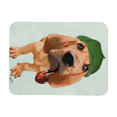 Bloodhound Sherlock Holmes Magneet (Horizontaal)