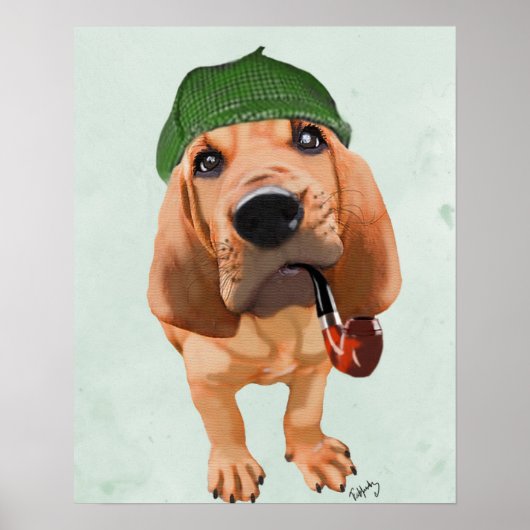 Bloodhound Sherlock Holmes Poster (Voorkant)