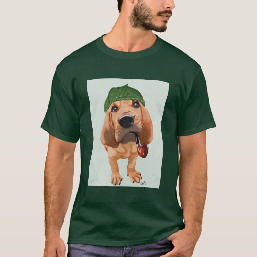 Bloodhound Sherlock Holmes T-shirt (Voorkant)