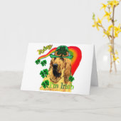 Bloodhound st Patricks Kaart (Gele Bloem)