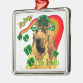 Bloodhound st Patricks Metalen Ornament (Links)