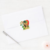 Bloodhound st Patricks Ronde Sticker (Envelop)