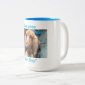 Bloodhound Two-Tone Mok, 15 oz Tweekleurige Koffiemok (Voorkant rechts)