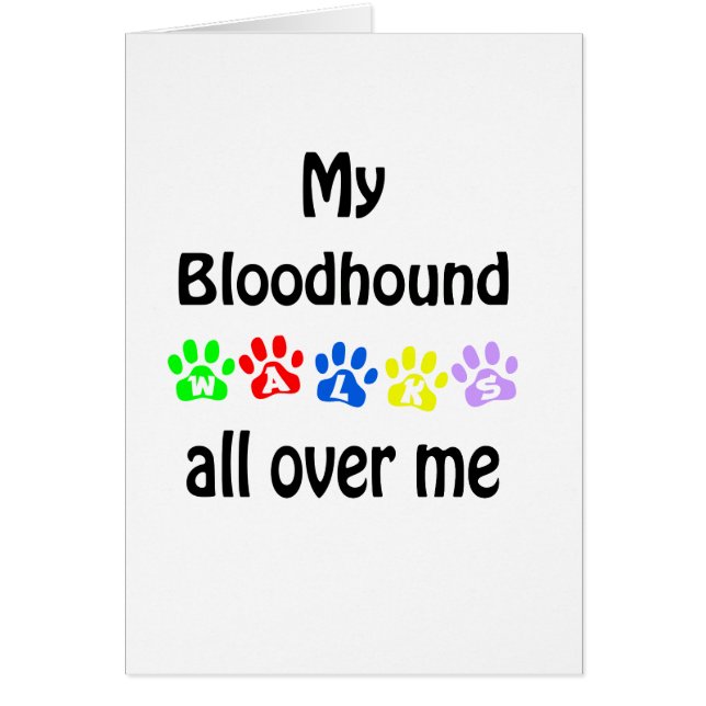 Bloodhound wandelingen ontwerp (Voorkant)