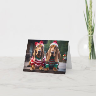 Bloodhounds Christmas Kaart