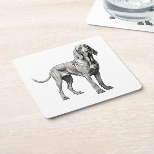 Bloodhounds Hondenkunstwerk Kartonnen Onderzetters (Schuin)