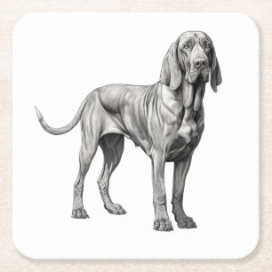 Bloodhounds Hondenkunstwerk Kartonnen Onderzetters
