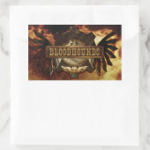 Bloodhounds Logo Sticker (Rechthoek) (Tas)