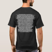 BLOODKIN T SHIRT MET SONG TITLD OP TERUG (Achterkant)