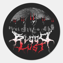 Bloodlust Wolf Pack Ronde Sticker