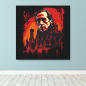 Bloodmoon Castle Canvas Afdruk (Insitu (Houten vloer))