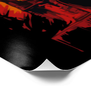 Bloodmoon Castle Perfect Poster