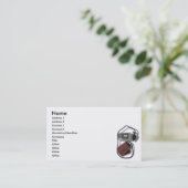 BloodPressureCard, naam, adres 1, adres 2, ... Visitekaartje (Staand voorkant)