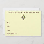 Bloodroot Wildflower Dames Luncheon uitnodiging (Achterkant)